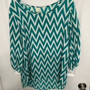 Chevron tunic style boutique top